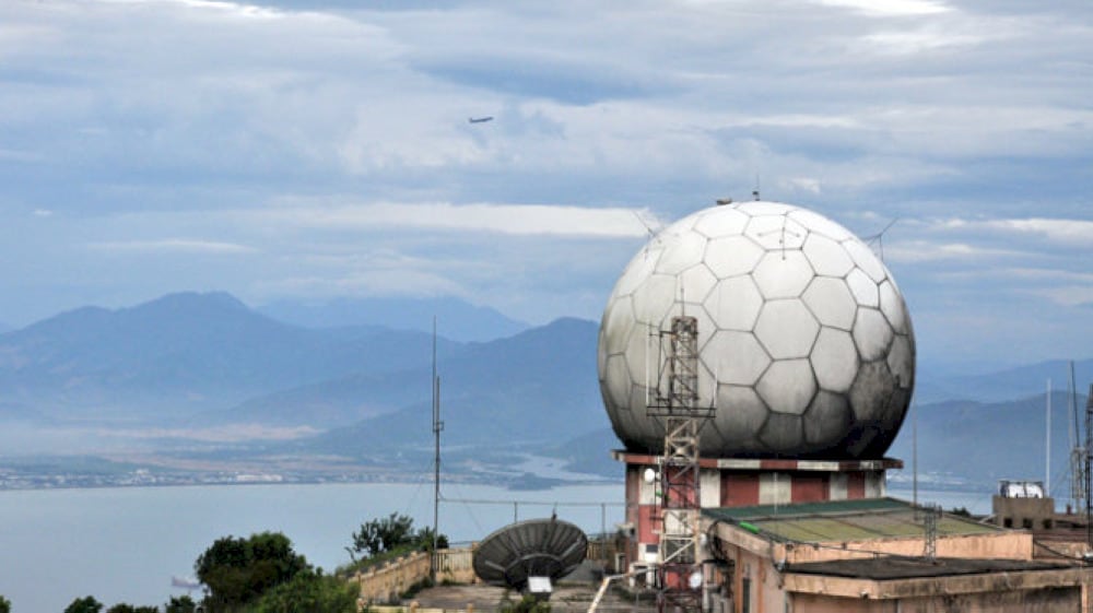 This is old U.S.-built radar station from the wartime era